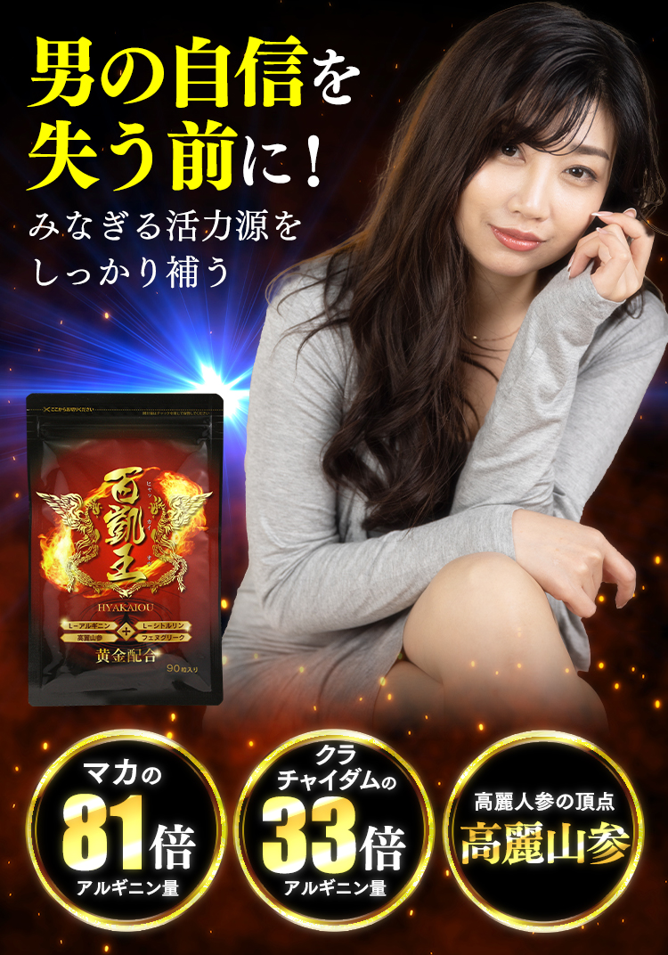 男の自信を失う前に！みなぎる活力源をしっかり補う。